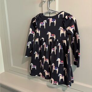 Tea Collection Horse Unicorn Print Kids Dress